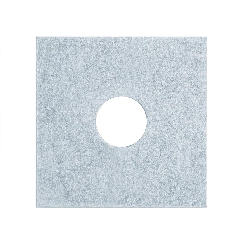 heneng 10 Pcs 7/32" Thick Steel Square Plate Washer, 1/2"(ID) x 2" x 2", Flat Bearing Plate Washer - Image 3